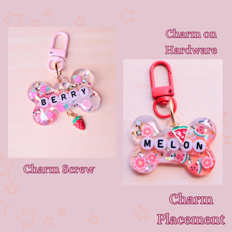 Enamel Fruit Pet Tag Charms – Dog Collar Accessories