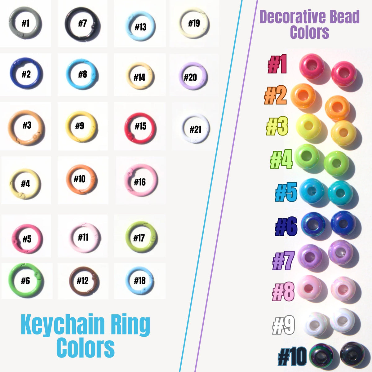 Personalized Name Bead Keychain, Custom Backpack Tag, Paracord Bag Charm