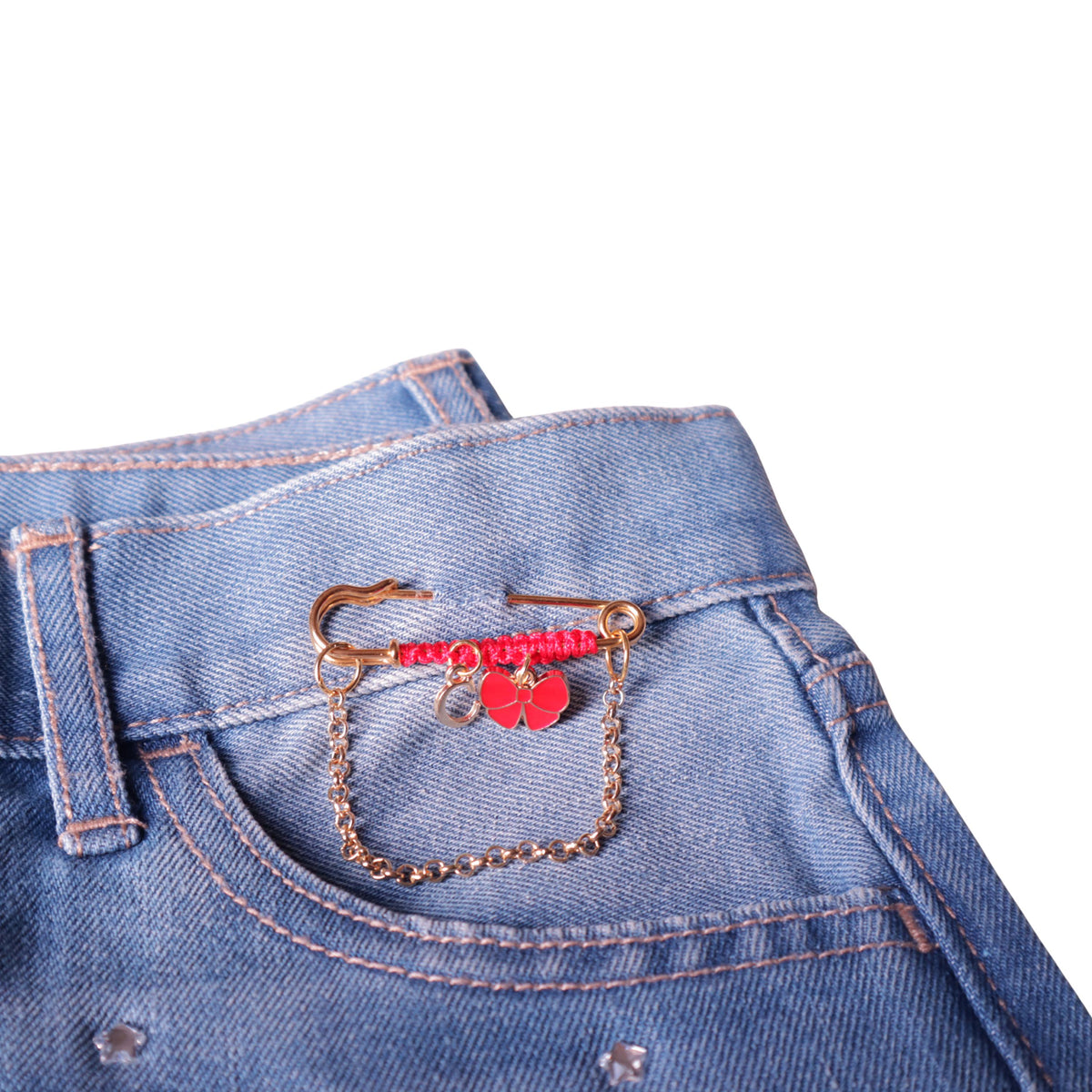 Personalized Safety Pin Bag Charm, Custom Letter Brooch