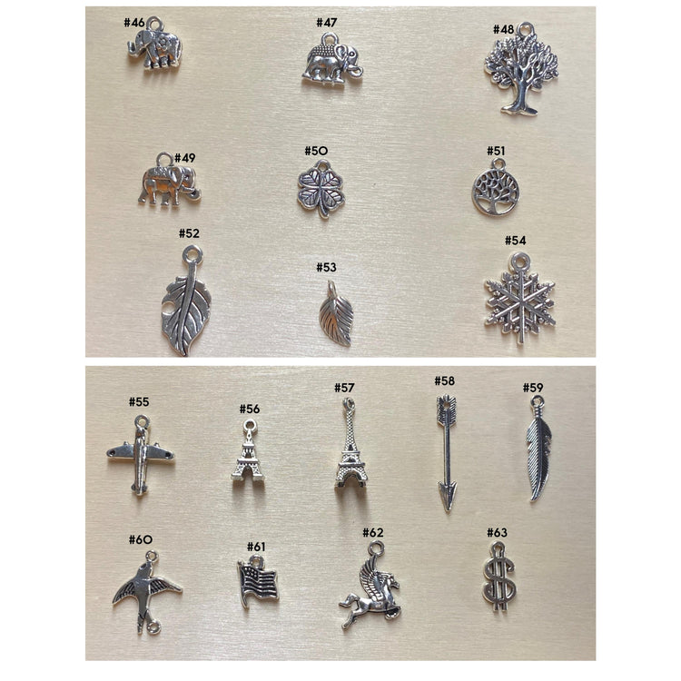 Add-On Charms, Classic Silver Collection | Choose Your Charm