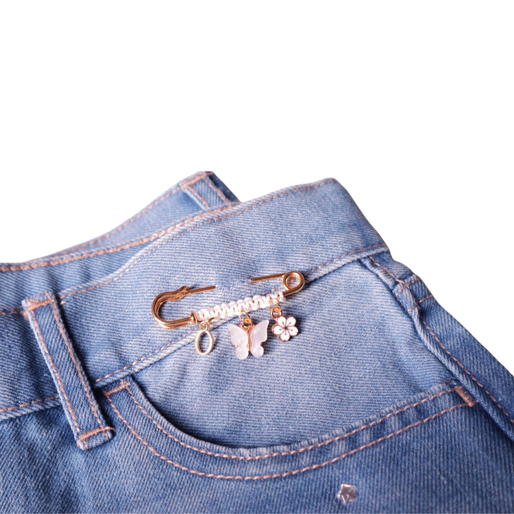 Personalized Safety Pin Bag Charm, Custom Letter Brooch
