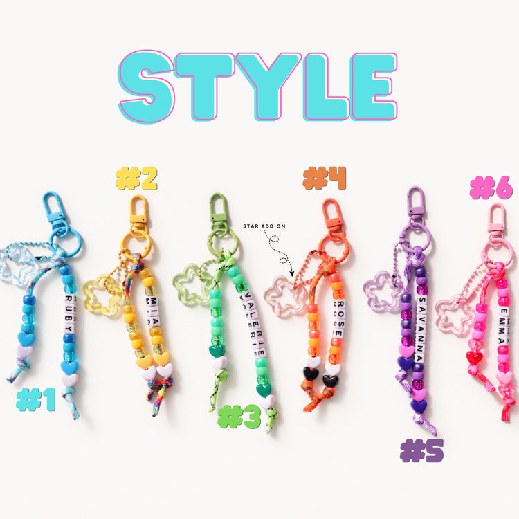 Personalized Paracord Photo Keychain, Custom Name Beads, Instax Holder Gift